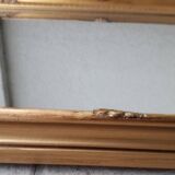 Rectangular gold mirror