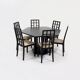 Table et 6 chaises, Thonet post moderne par Ernst W. Beranek années 1980