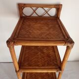 Vintage rattan shelf