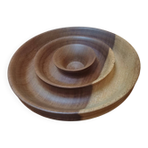 Turned wooden artisan platter