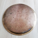 Round copper top ancient hammered, Moroccan, antique
