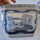 Magnifique cache-pot oriental sur piédestal en porcelaine bleue et blanche
