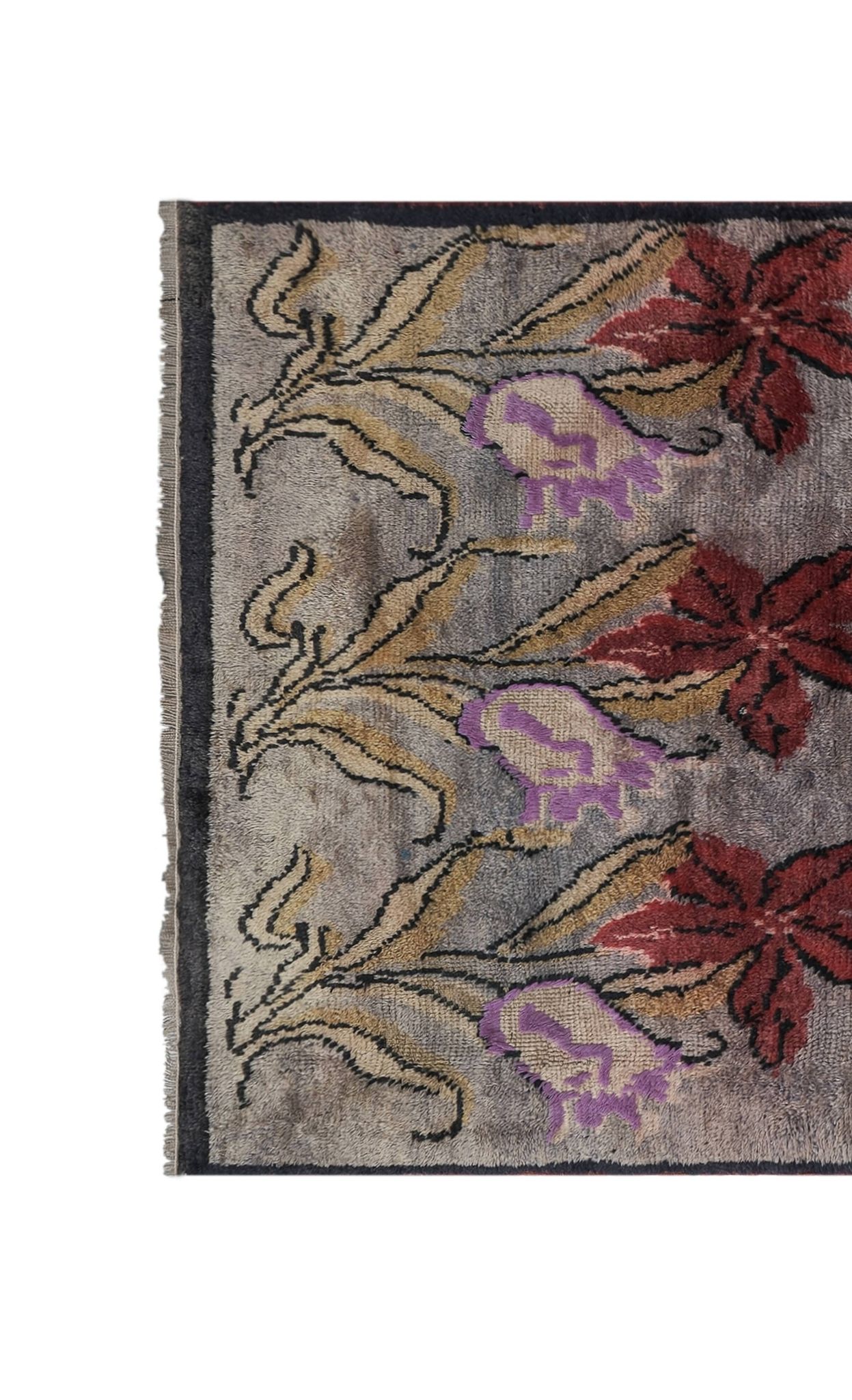Vintage Turkish Oushak Rug Handwoven 117x175 cm