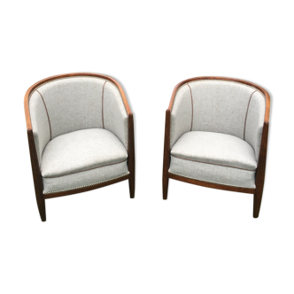 Paire fauteuils art deco 1920