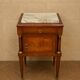 Empire-style bedside table in mahogany