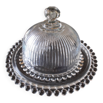 Tray and glass bell