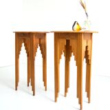 Pair of Art Deco bedside tables / Consoles 1930
