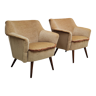 Two mid century armchairs | vintage - set 2 chairs