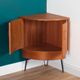 Retro Teak 1960s G Plan Fresco Corner Unit Bar Drinks Cabinet On Hairpin Legs