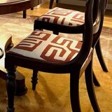 Set of William IV table (late 18th century) mahogany and 4 matching chairs