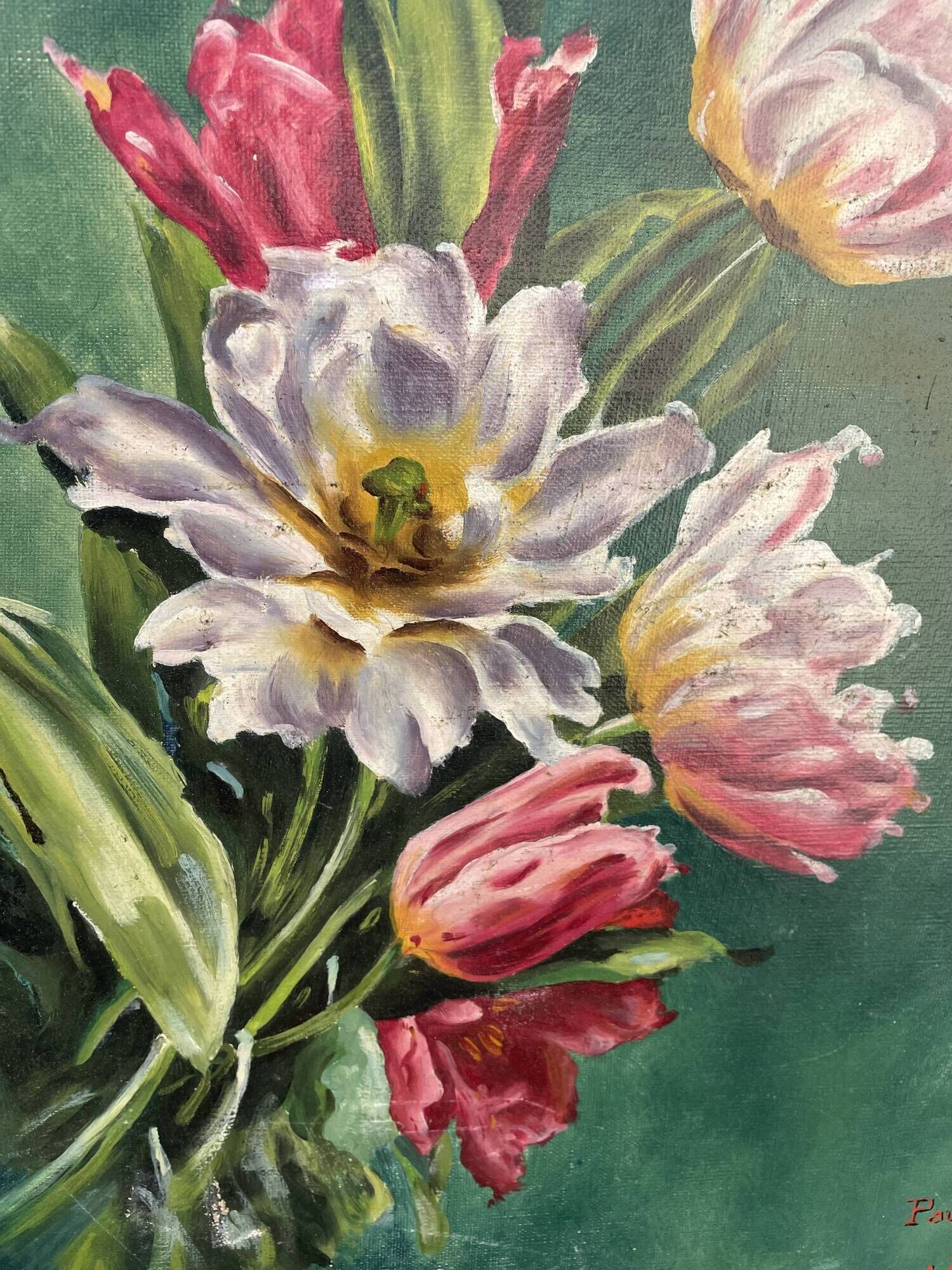 Old oil on canvas signed Paul Follain. 1915