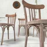 Suite of six bistro chairs