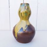 Sandstone vase flamed by Ligers for J.M Maure