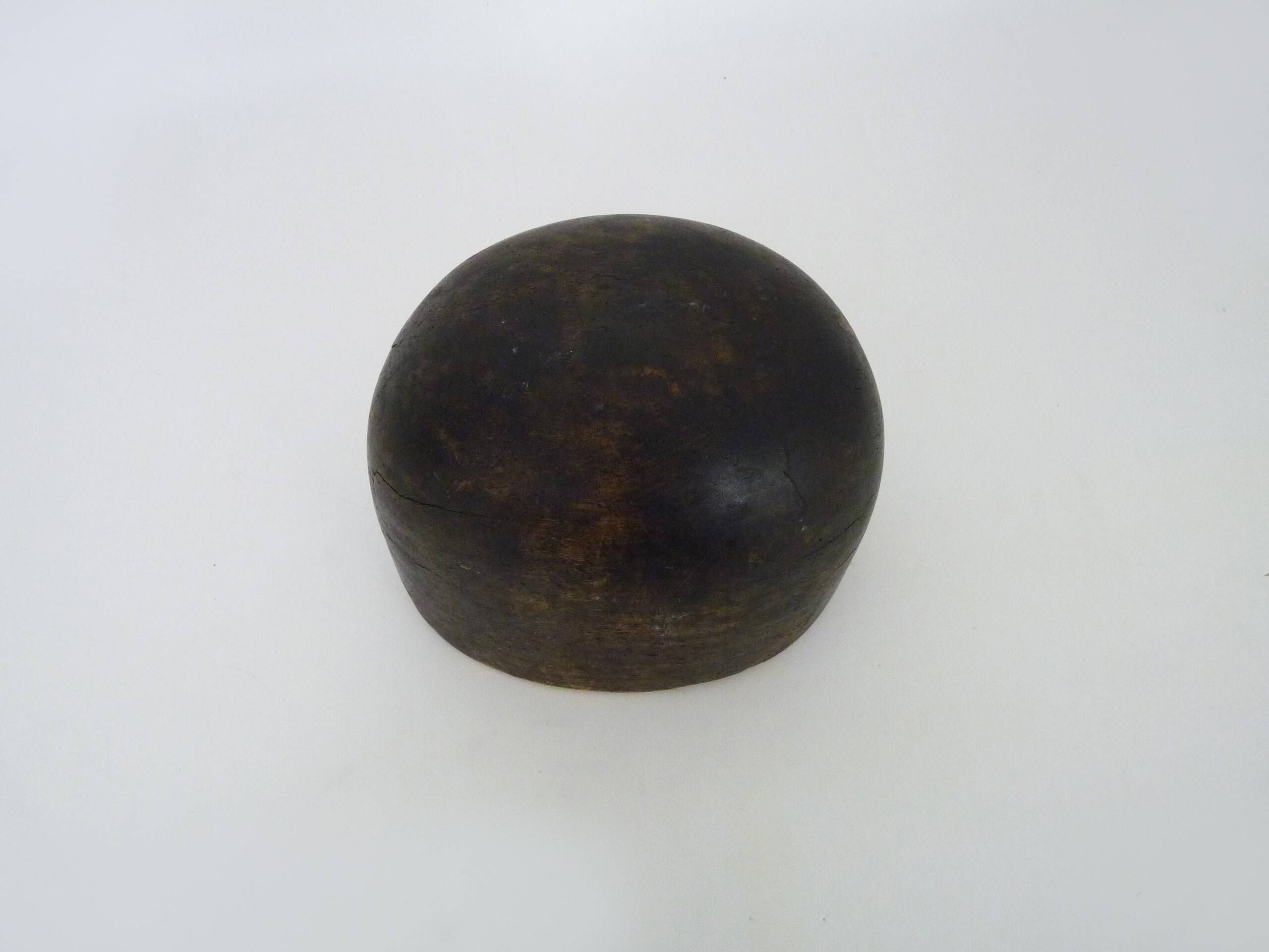 Old wooden hat form, marotte, hat mold. Early 20th century