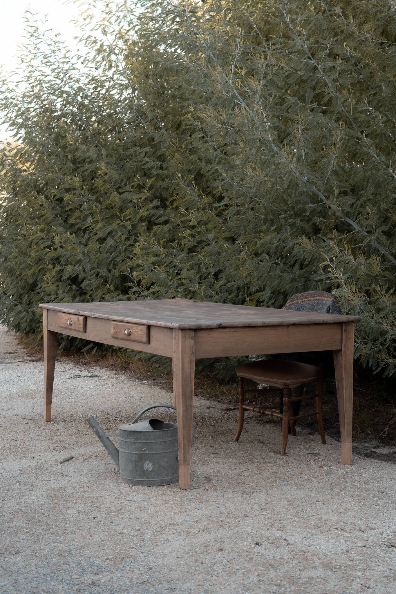 Renovated rustic farmhouse table
