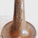 Glazed stoneware candle holder
