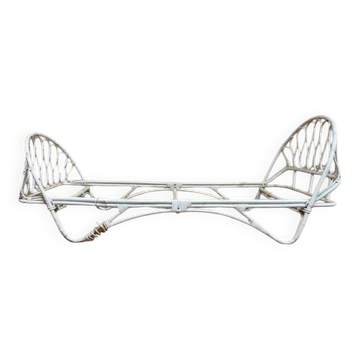 Vintage rattan bed - 1960s - Bohemian charm