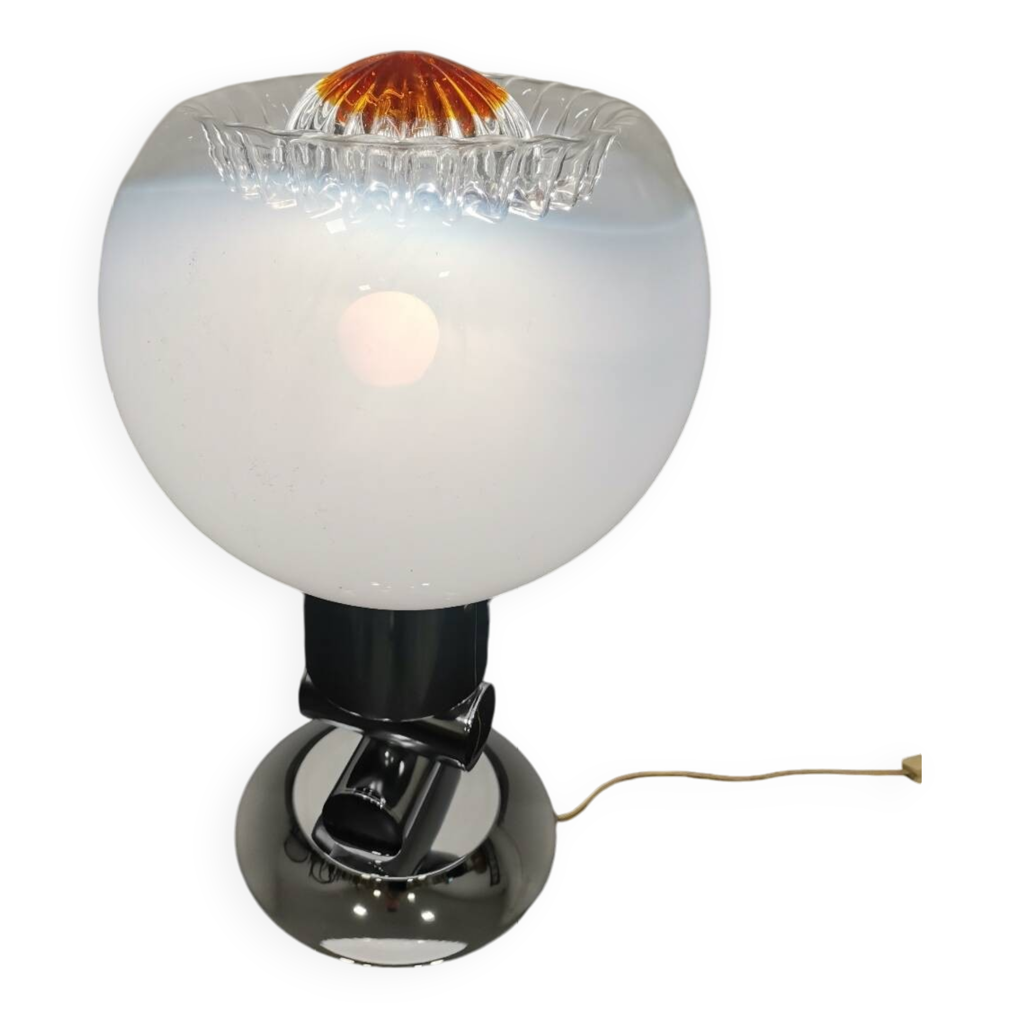 Lampe de table Mazzega, Murano, années 1970