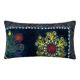 Housse de coussin brodée vintage 28x51 cm