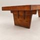 Vintage wooden slatted bench – 309 cm – Modernist design