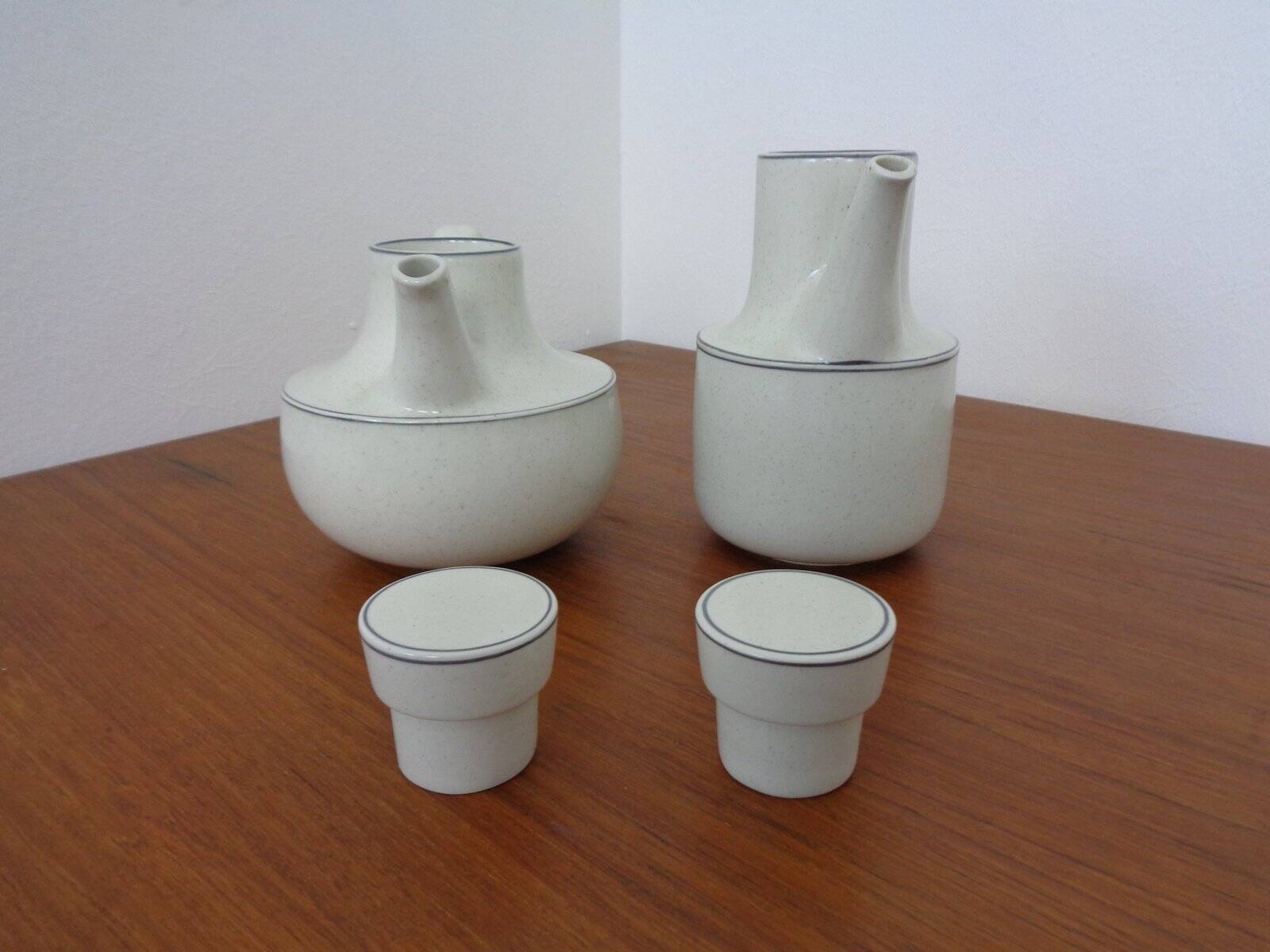 Swedish Birka Teapot & Coffeepot by Stig Lindberg for Gustavsberg, 1960s, Set of 2