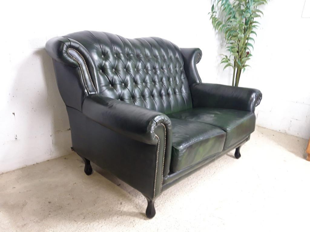 vintage chippendale chesterfield / two-seater / seat