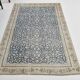 4x7 Navy Blue & Beige Persian Rug 135x204Cm SK 21639