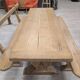 Monastery table with its custom benches.