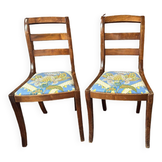 2 cherry chairs