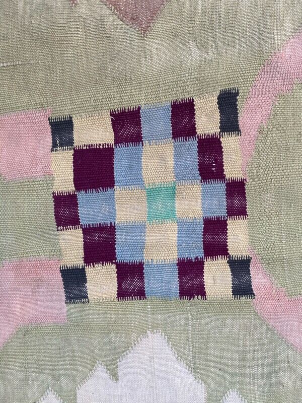 Large flat carpet Durhi India 317x482 cm