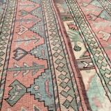 Afghan rug in pastel colors