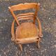 19th century children's high chair in solid wood