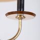 Vintage 1950s Italian-design brass and pink glass chandelier