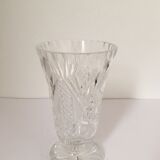 Cut crystal vase