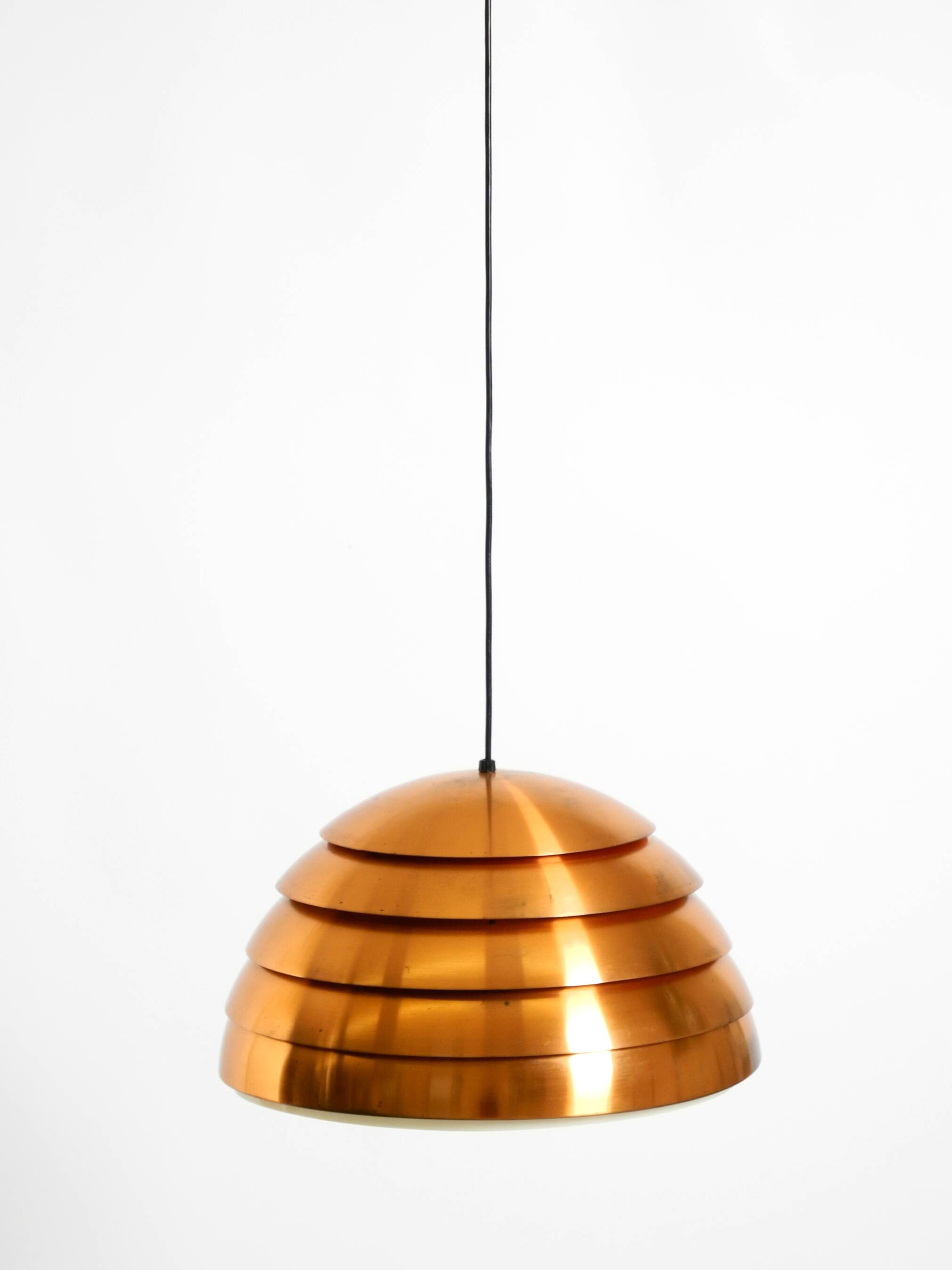 Original 1960s copper slat pendant lamp by Hans-Agne Jakobsson for Markaryd