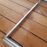 Leather folding armchair