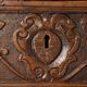 Antique baroque commode carved in walnut, 18th century.
