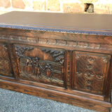 Bureau de ministre chêne style henri II breton 1900s