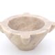 Marble mortar and wooden pestle, nineteenth century
