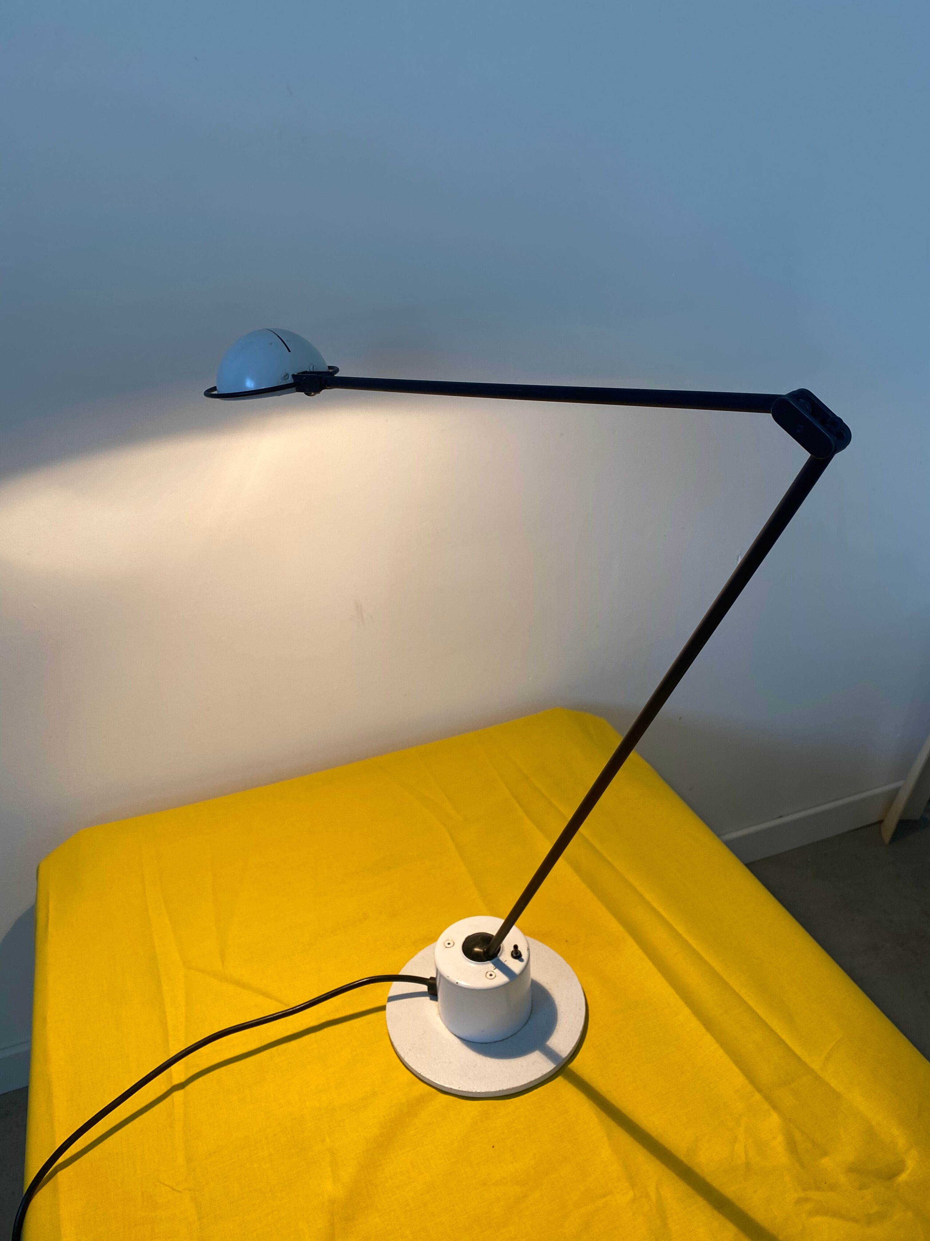 Desk lamp design Belux Swiss Hannes Wettstein year 80 vintage