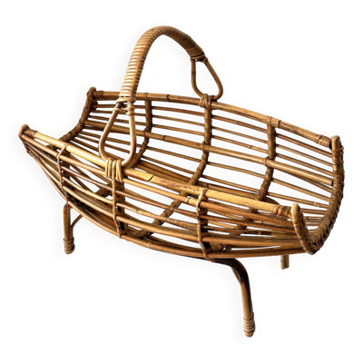 Porte revues en rotin Franco Albini 1960