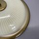 round 36cm metal Gino Sarfatti Style wall Ceiling Light Flushmount, Italy 1950s