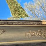 Beveled gold mirror