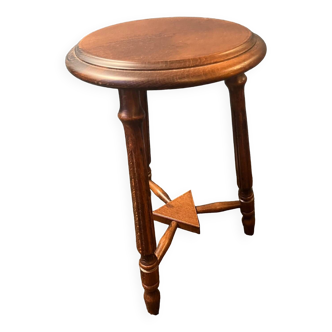 Tripod stool for wooden plant holder