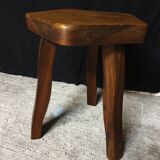 elm stool Aranjou style 80's