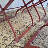 Set of 4 folding chairs for old bistro, guinguette, brasserie