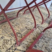 Set of 4 folding chairs for old bistro, guinguette, brasserie