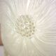 Champagne bucket, Art Deco style and period, thick, molded, frosted crystal