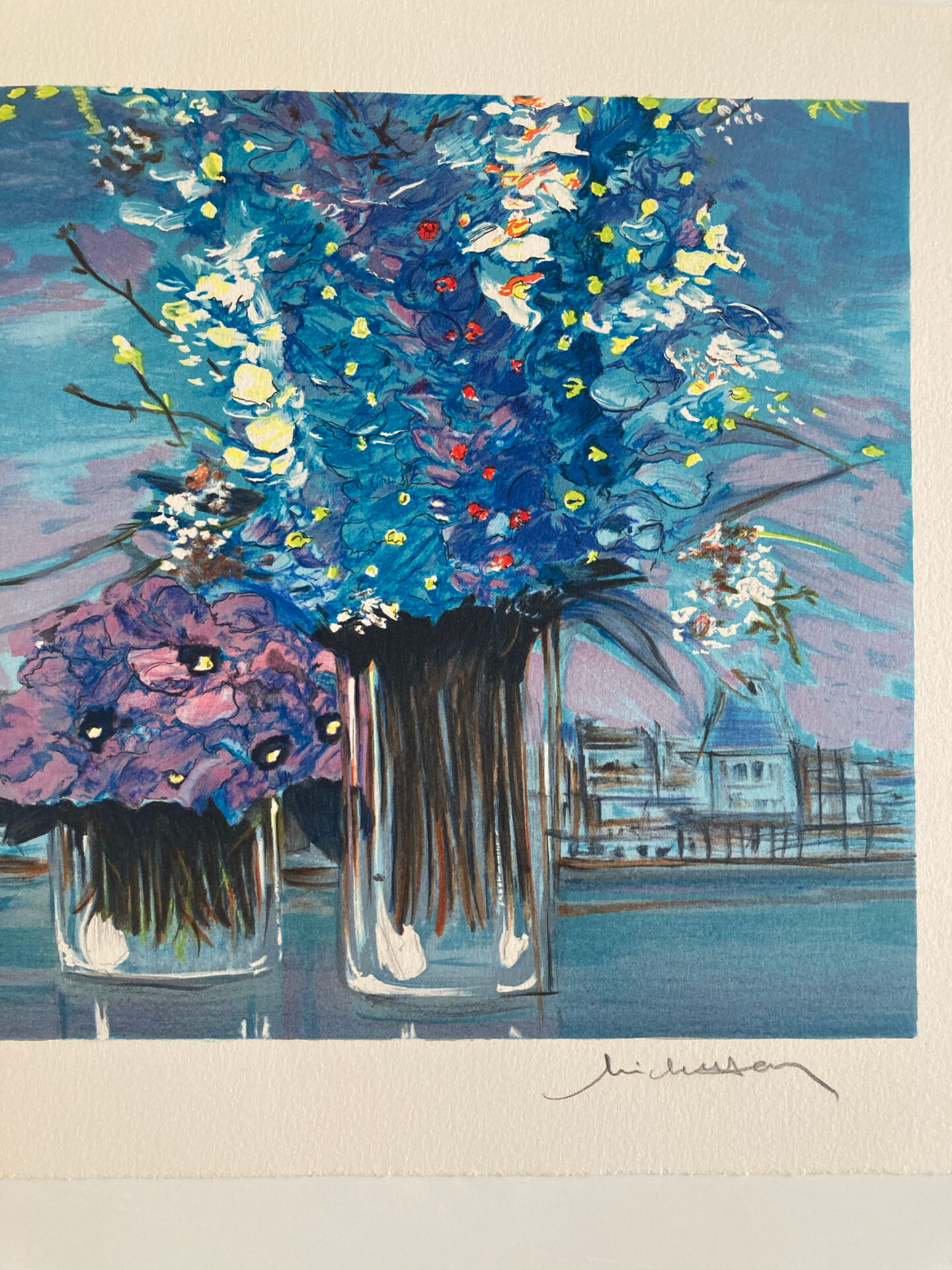 Lithographie numérotée et signée Michel Henry - Montmartre