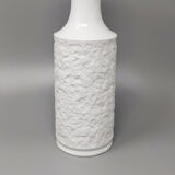 1970s space age white vase in Bavaria's porcelain